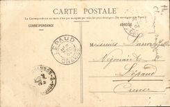 VINTAGE POSTCARD Fantasy Enterremetn Woman of life of boy