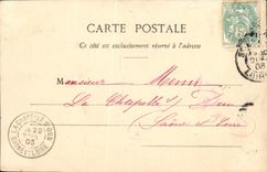 VINTAGE POSTCARD Fantasy Man crepes