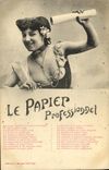 CPA Fantaisie Femme le papier professionnel
