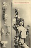 CPA Fantaisie Femme porcelaines et faiences Faience italienne