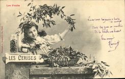 CPA Fantaisie Enfants LEs fruits les cerises