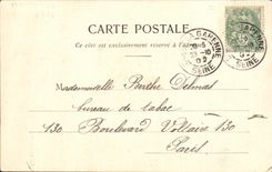 VINTAGE POSTCARD Fantasy the 4 servants Knave of diamonds Horoscope