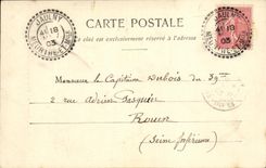 CPA Fantaisie FEmme Horoscope Les 4 dames Dame de carreau