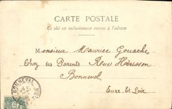 CPA Fantaisie Fetes et porte bonheur Cavalier militaria