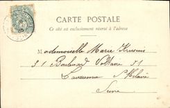 VINTAGE POSTCARD Fantaisie Woman Celebrates and carries happiness