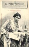 CPA Fantaisie Femme Journal Le petit parisien