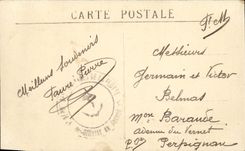 VINTAGE POSTCARD Bateau Jaureguiberry Cuirasse D squadron has turrets