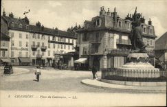 VINTAGE POSTCARD Chambery Places Hotel centenary of Savoy