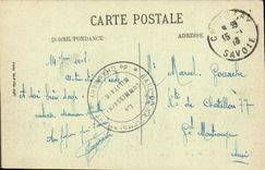 VINTAGE POSTCARD Chambery Places Hotel centenary of Savoy