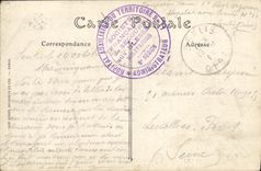 VINTAGE POSTCARD Senlis after the passage of German Hotel of Militaria North