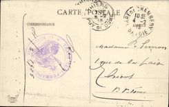 VINTAGE POSTCARD Aix les Bains Carnot Place