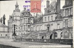 CPA Fontainebleau Chateau Facade