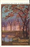 VINTAGE POSTCARD Railroads D Orleans Touraine Castle of Chambord