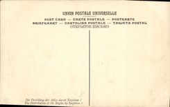 VINTAGE POSTCARD David Distribution of the Eagles by Napoleon 1st Museum of Versailles