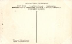 VINTAGE POSTCARD David Buste of Mrs  Recamier Museum of Louvre Paris