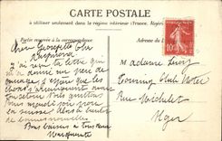 VINTAGE POSTCARD Fantasy Woman Her hat