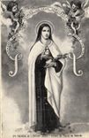 CPA Ste Therese de l enfant Jesus vitrail du palais du rosaire Anges