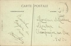 VINTAGE POSTCARD Boat Steamer the deck chair France