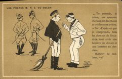 VINTAGE POSTCARD headlights BRC of the Militaria Colonist