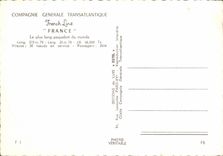 CPM Bateau Compagnie Generale Transatlantique French line France Paquebot