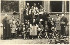 Real photo Nancy 1926 Women and priests