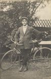 CARTE PHOTO Homme Velo Cycle