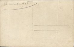 Postal photo Militaria los soldados 22 de noviembre de 1918 en los collares numera 112 67 94 313