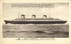 CPA Paquebot Normandie 