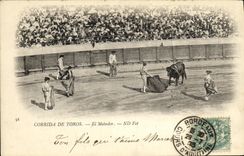 CPA Sport Espagne Corrida Toro Taureau El Matador