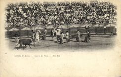 CPA Sport Espagne Corrida Toro Taureau Suerte de Pica