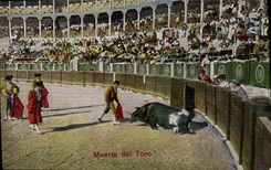 CPA Sport Espagne Corrida Toro Taureau Muerte del Toro
