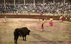 CPA Sport Espagne Corrida Toro Taureau Appela aux banderilles