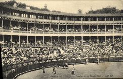 VINTAGE POSTCARD Sport Spain Bullfight Toro Puestas Bull of los Banderillas