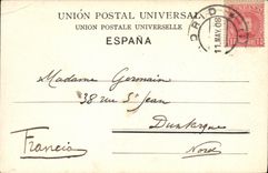 Corrida de Toro Bull de la corrida de Espana del deporte de la POSTAL de la VENDIMIA