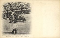 CPA Sport Espagne Corrida Toro Taureau Suerte de Pica