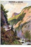 VINTAGE POSTCARD Thonon les Bains Falls of Dranse