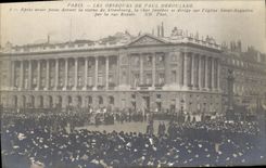 CPA Les obseques de Paul Le char se dirige vers l eglise Saint Augustin Paris 