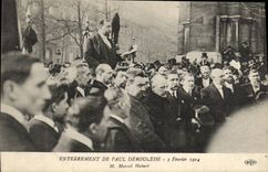 CPA Enterrement de Paul Deroulede 3 fevrier 1914 M Marcel Hubert