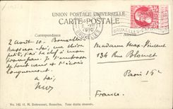 CPA SM la reine Elisabeth et ses enfants Belgique