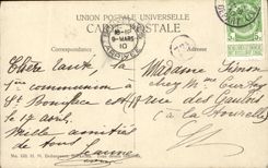 CPA Les princes leopold et Charles de Belgique Chien