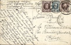 CPA La joyeuse entree du Roi Albert a Bruxelles 23 decembre 1909 Chaussee d Anvers