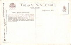 VINTAGE POSTCARD the king and the queen of Belgium