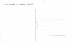 CPA SAS Rainier III Monaco