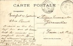 VINTAGE POSTCARD Madam the duchess D Uzes Horse