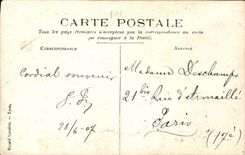 CARTE PHOTO Le roi du Danemark et Mr Fallieres President de la Republique