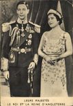 CPA Le roi et la reine D angleterre