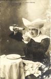 CPA Fantaisie Femme Careme de soeur Gudule 