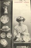 VINTAGE POSTCARD Fantasy Woman Porcelains and earthenware Limoges porcelain