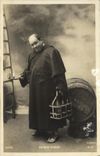 CPA Fantaisie Homme Un bon vivant Pretre Vin Alcool