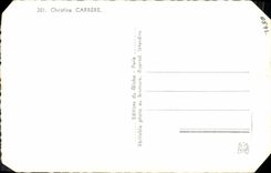 MODERN CARD Cinema Christine Carrere